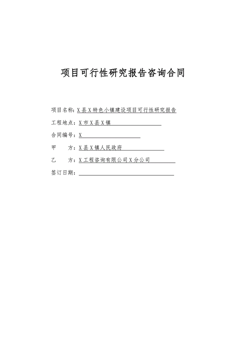 项目可行性咨询